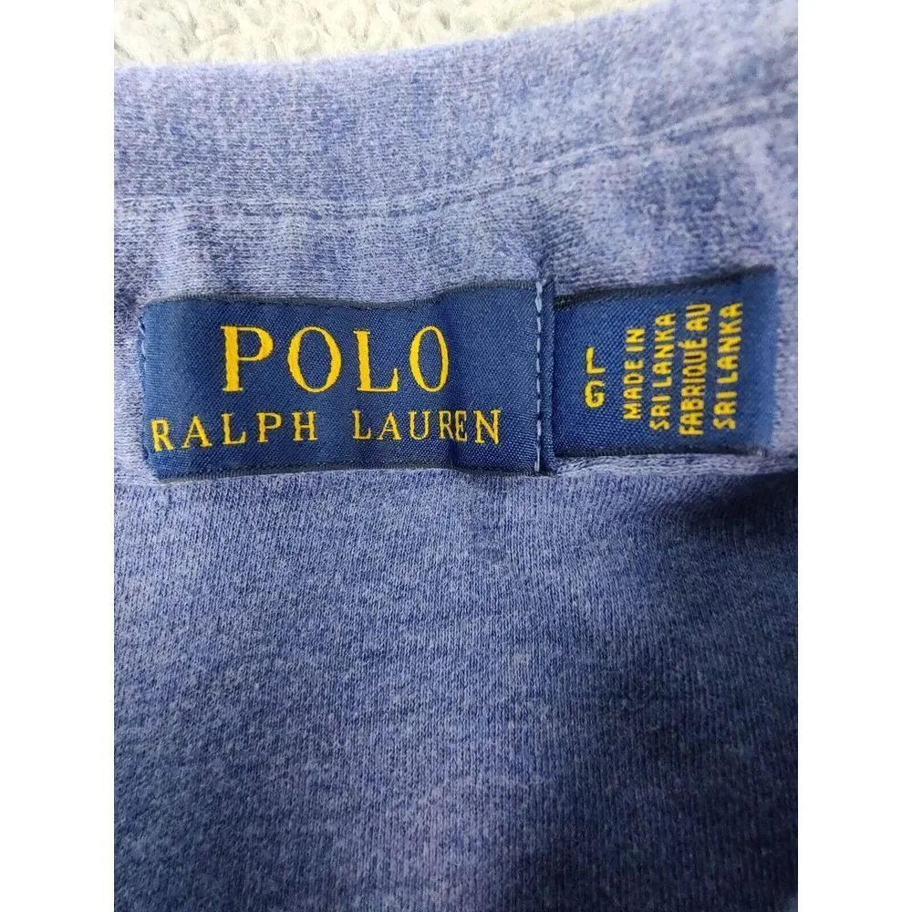 Polo Ralph Lauren Polo‎ Shirt Men's L Blue Pony Large Cotton Short Sleeve